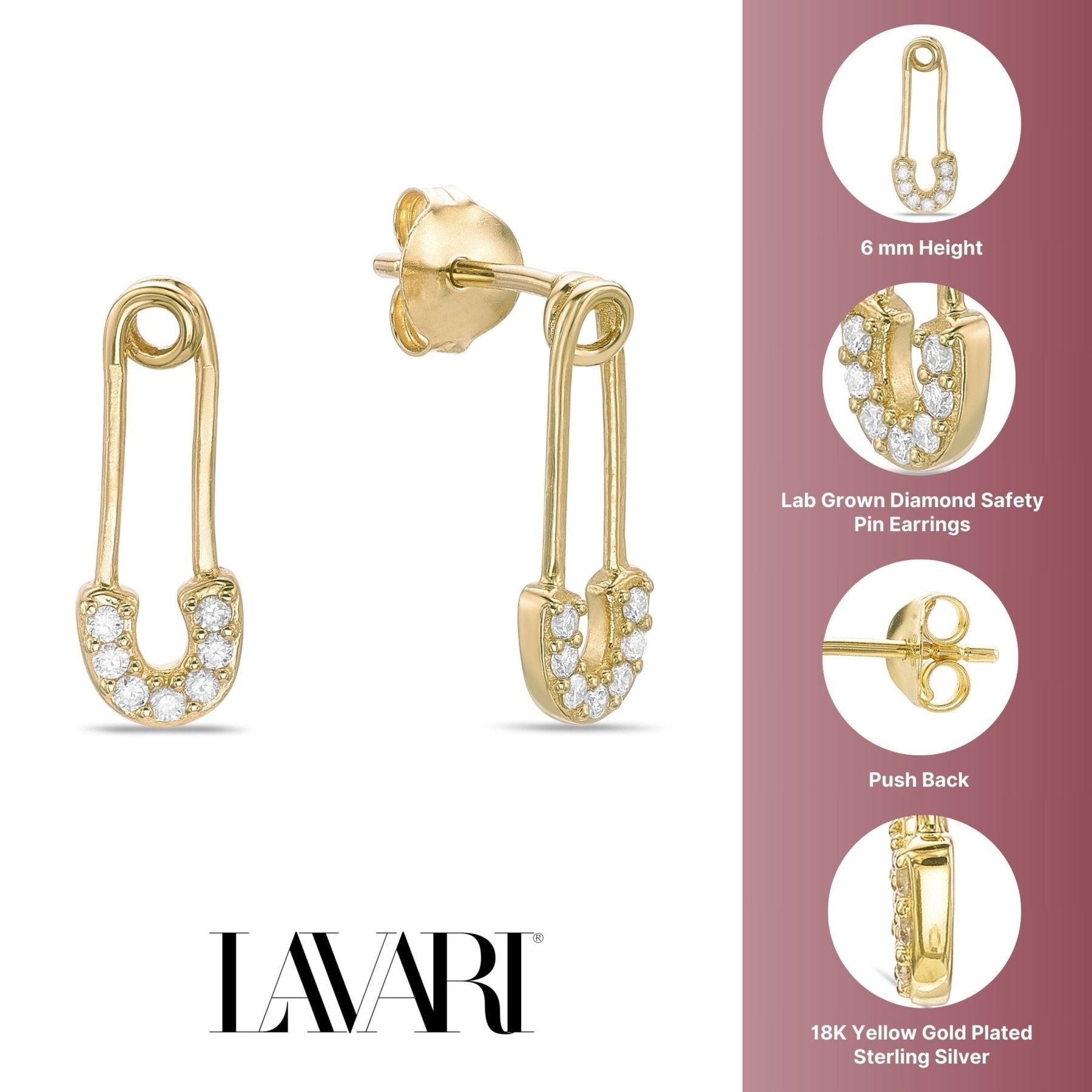 Paperclip Stud Earrings