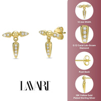 Lab Grown Diamond Spike Dangle Earring