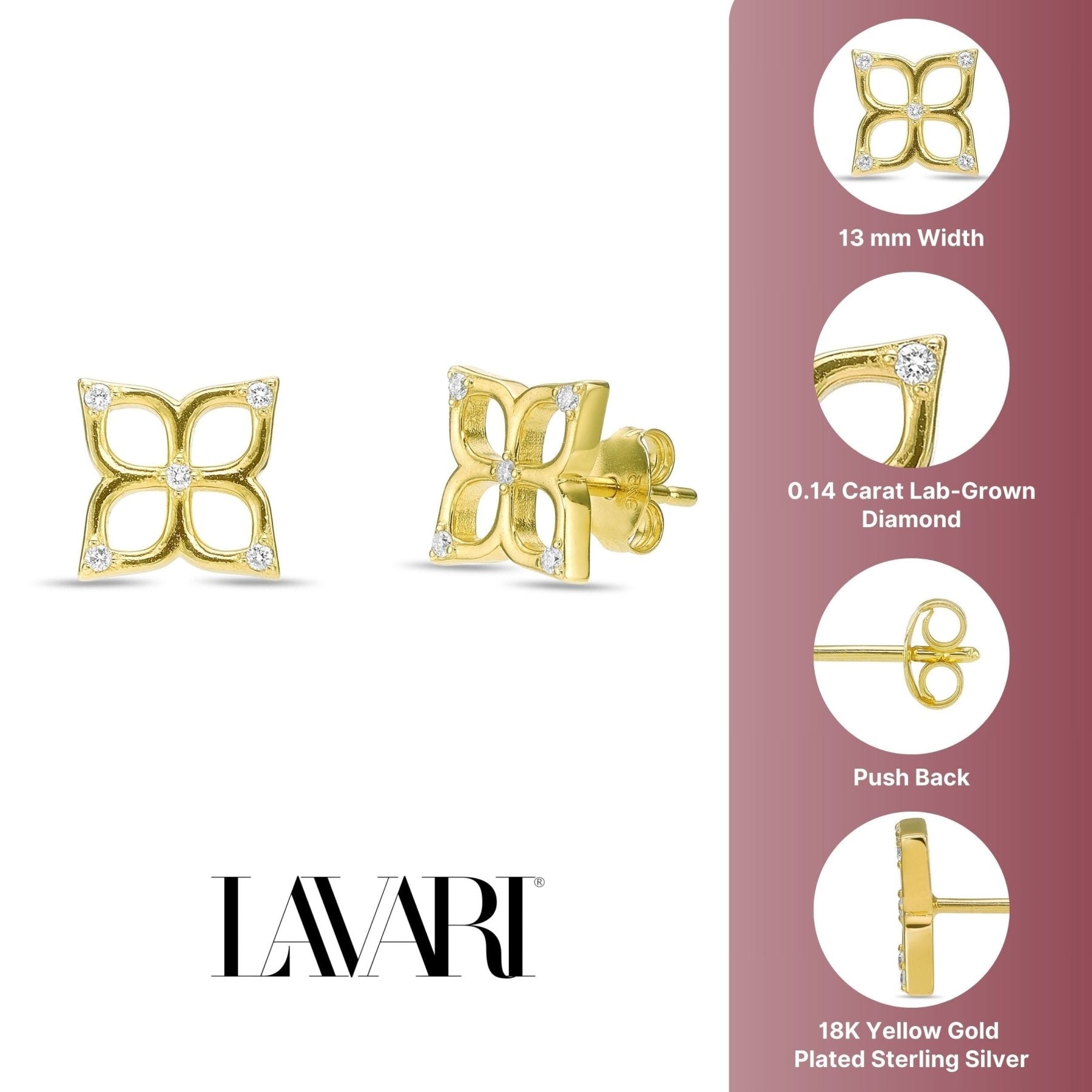 Lab Grown Diamond Flora Earring