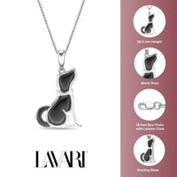 Black Onyx Dog Pendant