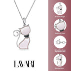 Mother of Pearl Cat Pendant