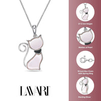 Mother of Pearl Cat Pendant