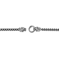 Dragon Head Bracelet in Antique Black Finish Stainless Steel