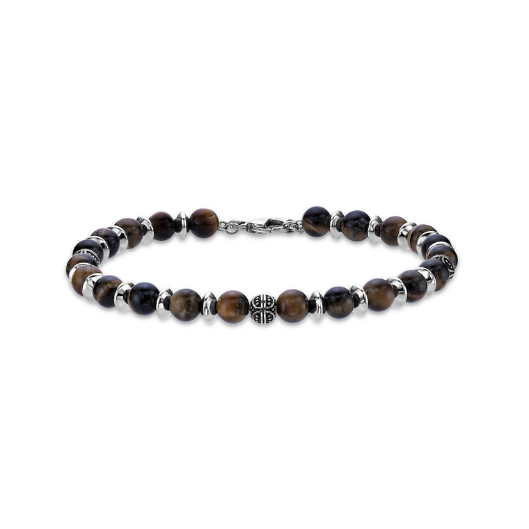 Beaded Bracelet in Stainless Steel