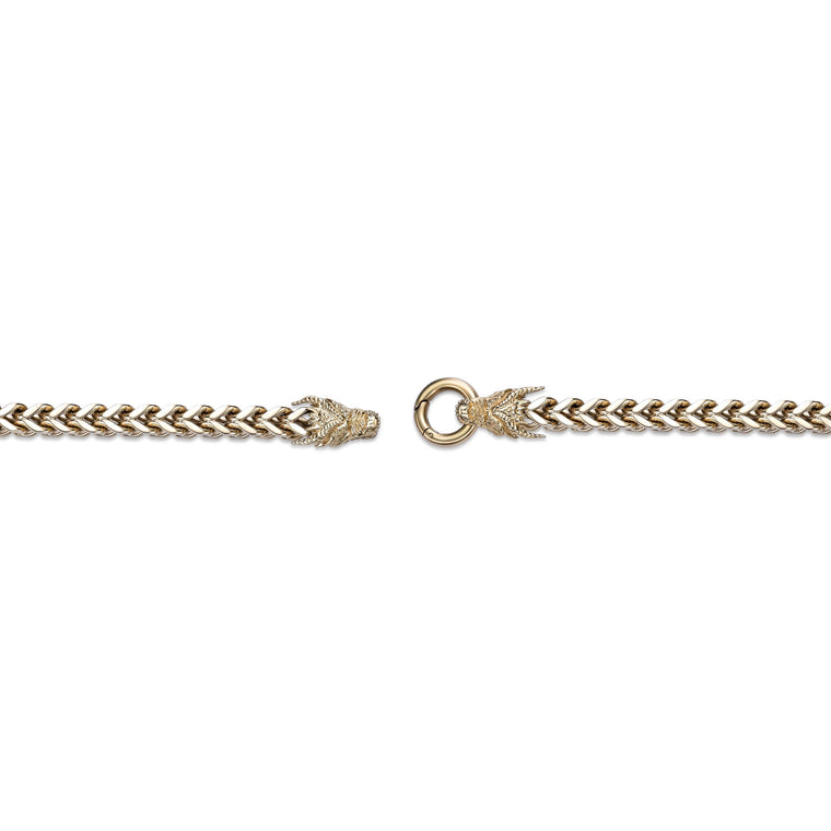 Dragon Head Bracelet in Gold Ion Plated Stainless Steel