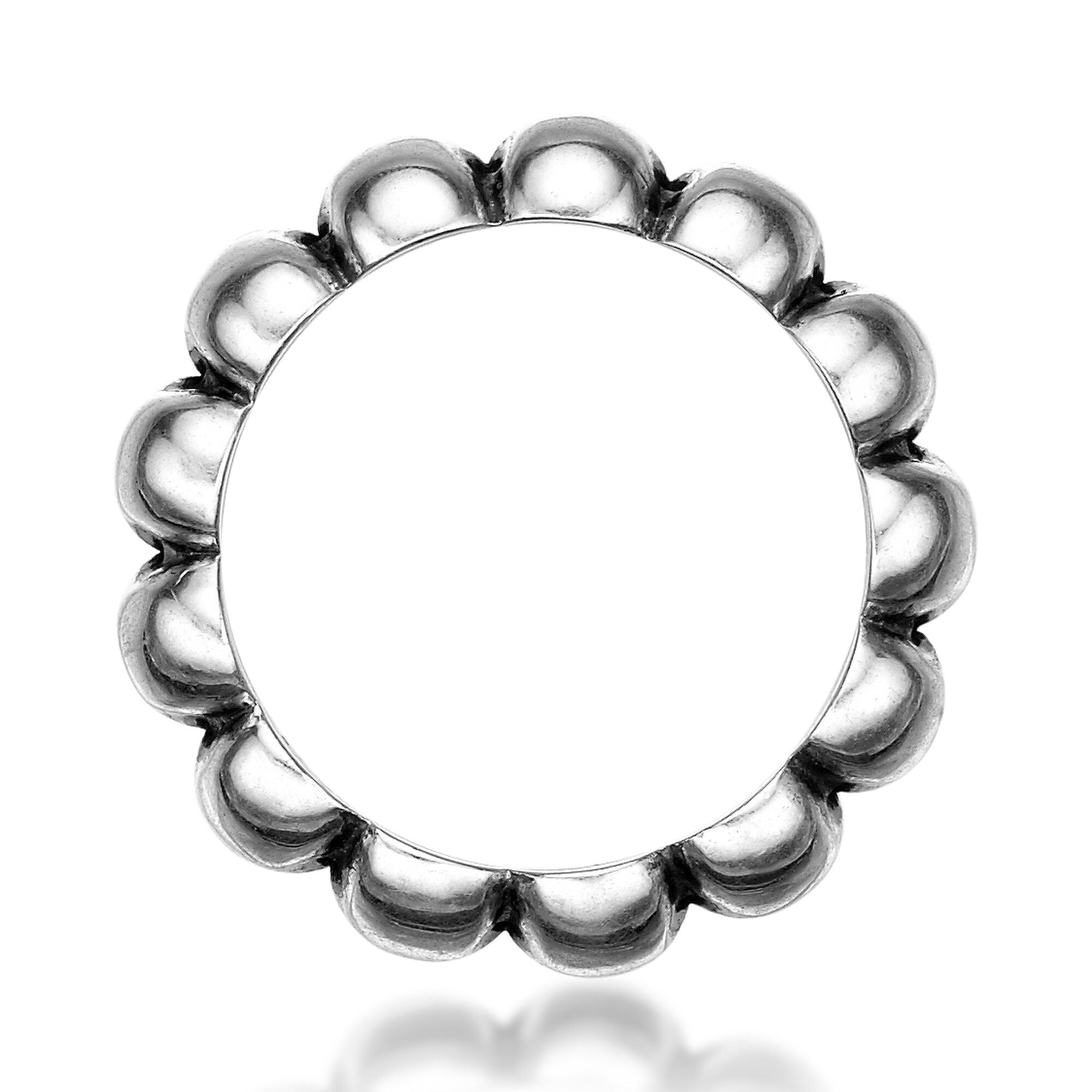 Men's Skull Ring in Sterling Silver