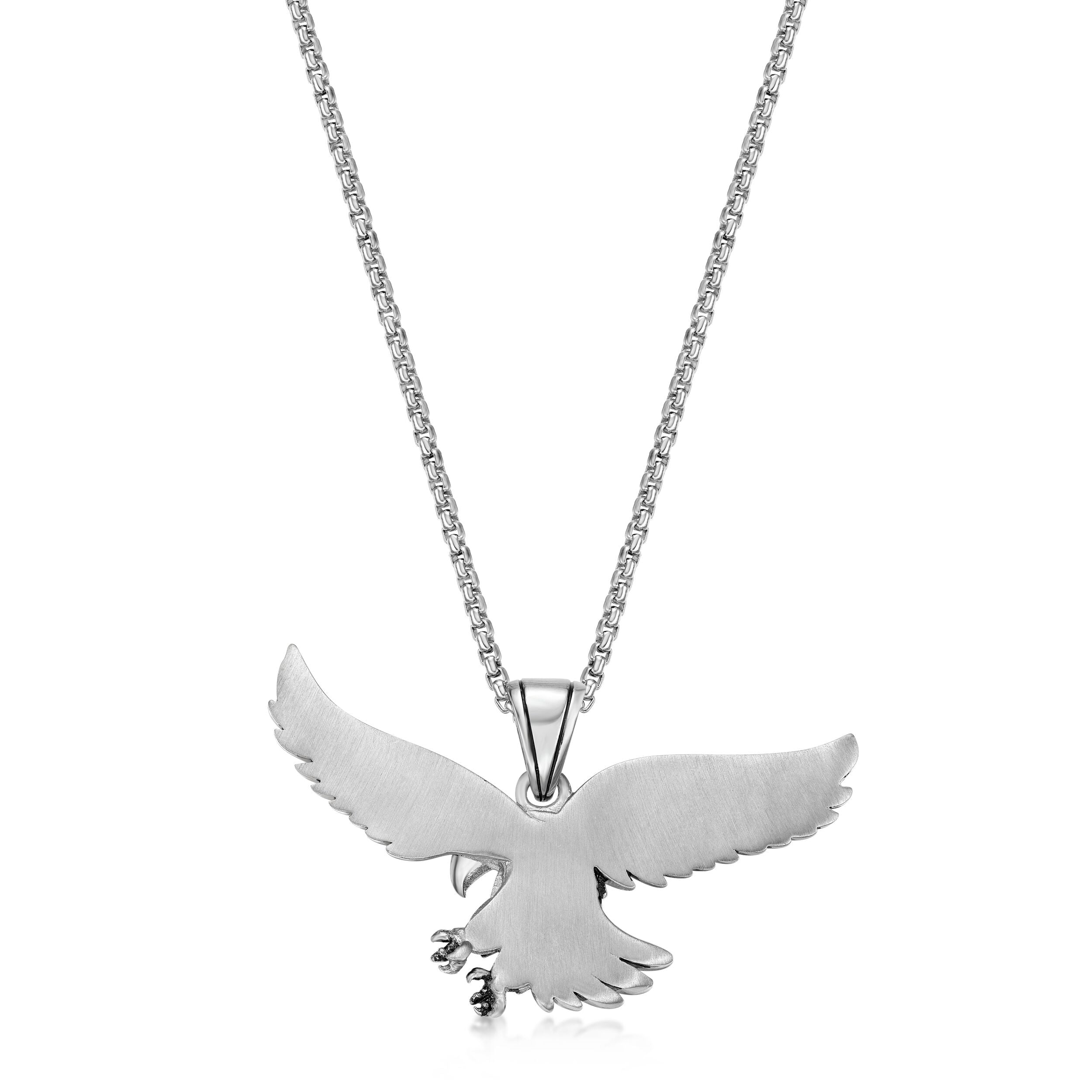 Eagle Wingspan Pendant in Stainless Steel