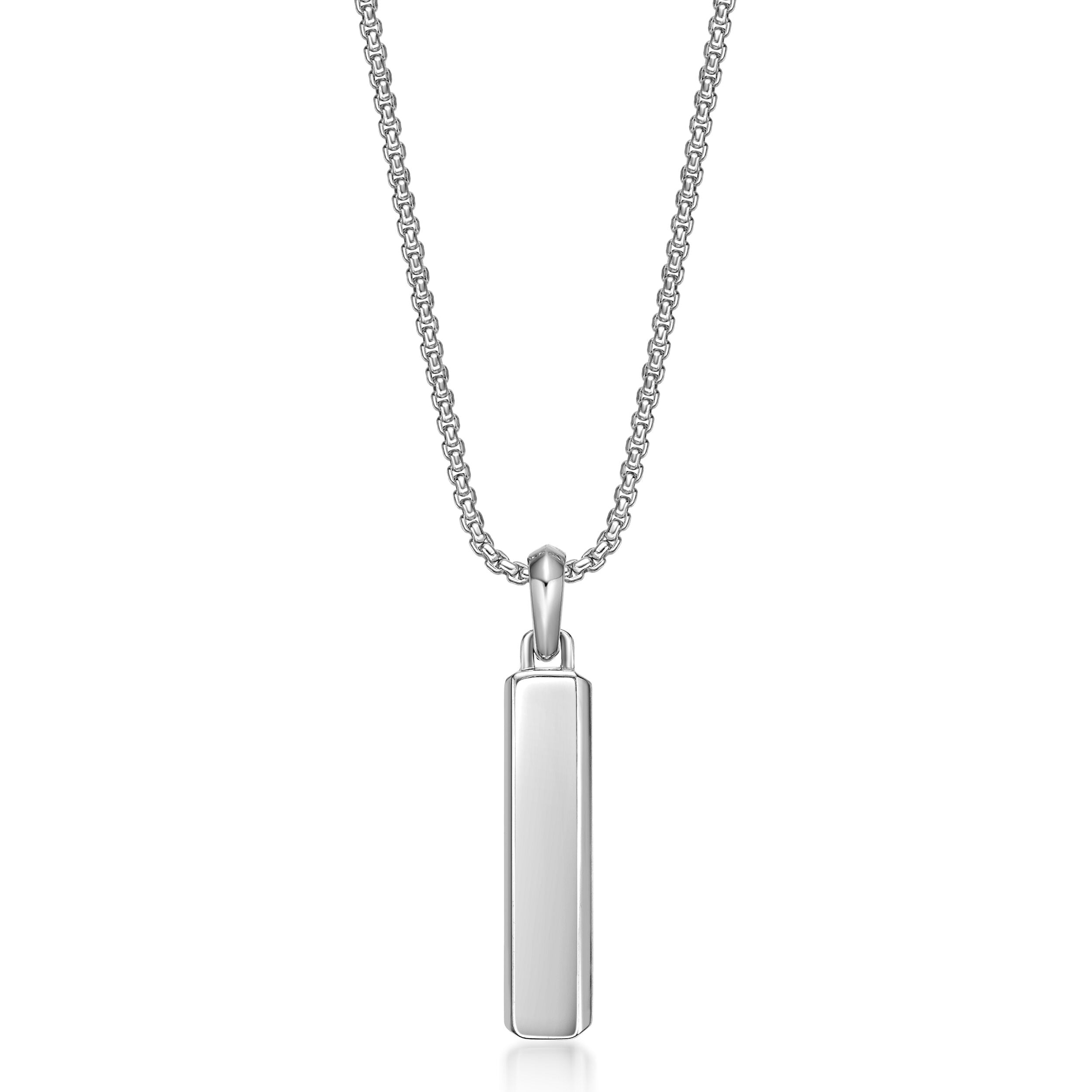Men's Black Onyx  Pendant in Sterling Silver