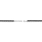 Men's Black Agate and Black Spinel Bracelet in Sterling Silver