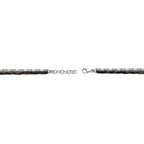 Men's Tiger Eye and Black Spinel Bracelet in Sterling Silver
