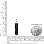Men's Black Onyx Pendant in Yellow Gold Plated Sterling Silver