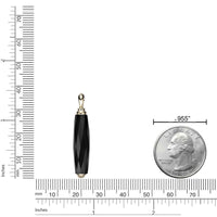 Men's Black Onyx Pendant in Yellow Gold Plated Sterling Silver