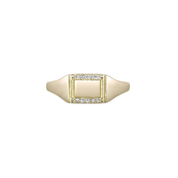 Rectangle Signet Ring