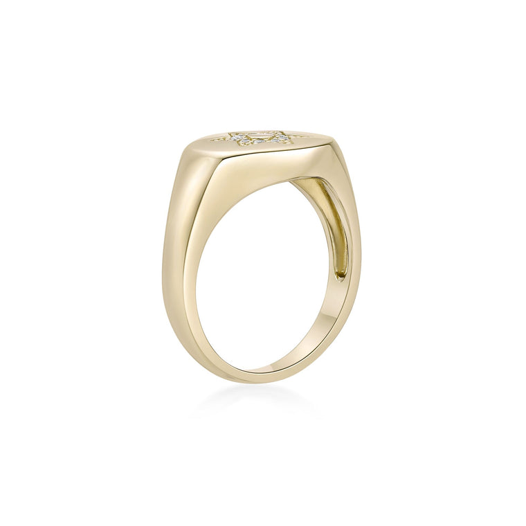 Star Of David Signet Ring