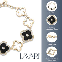 Flora Grand Halo Nine-Station Flower Bracelet