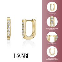Rounded Huggie Earrings