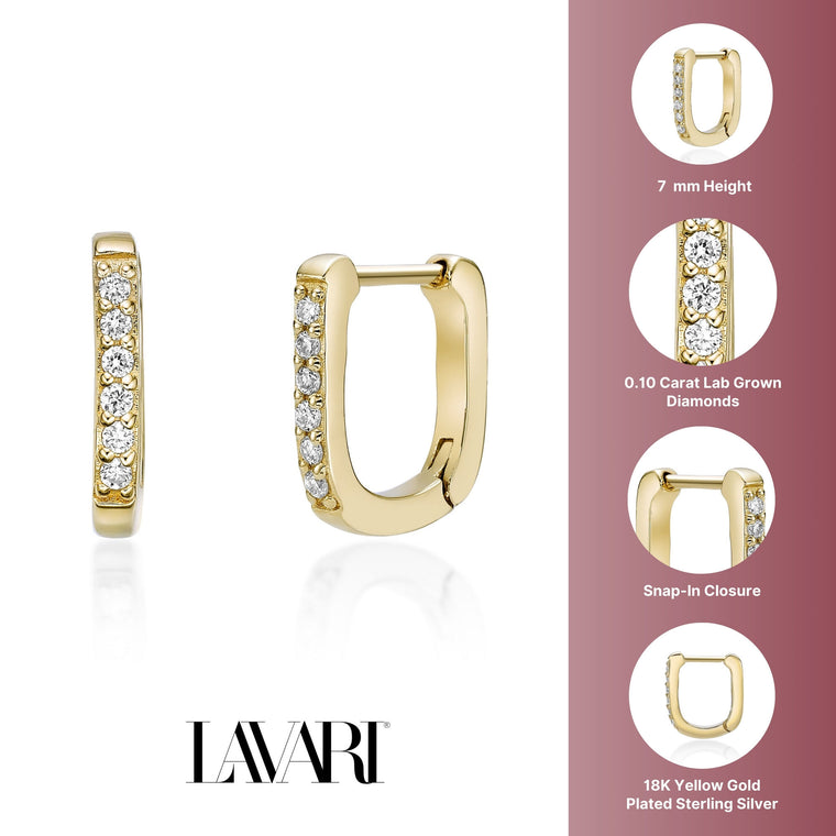 Rounded Huggie Earrings