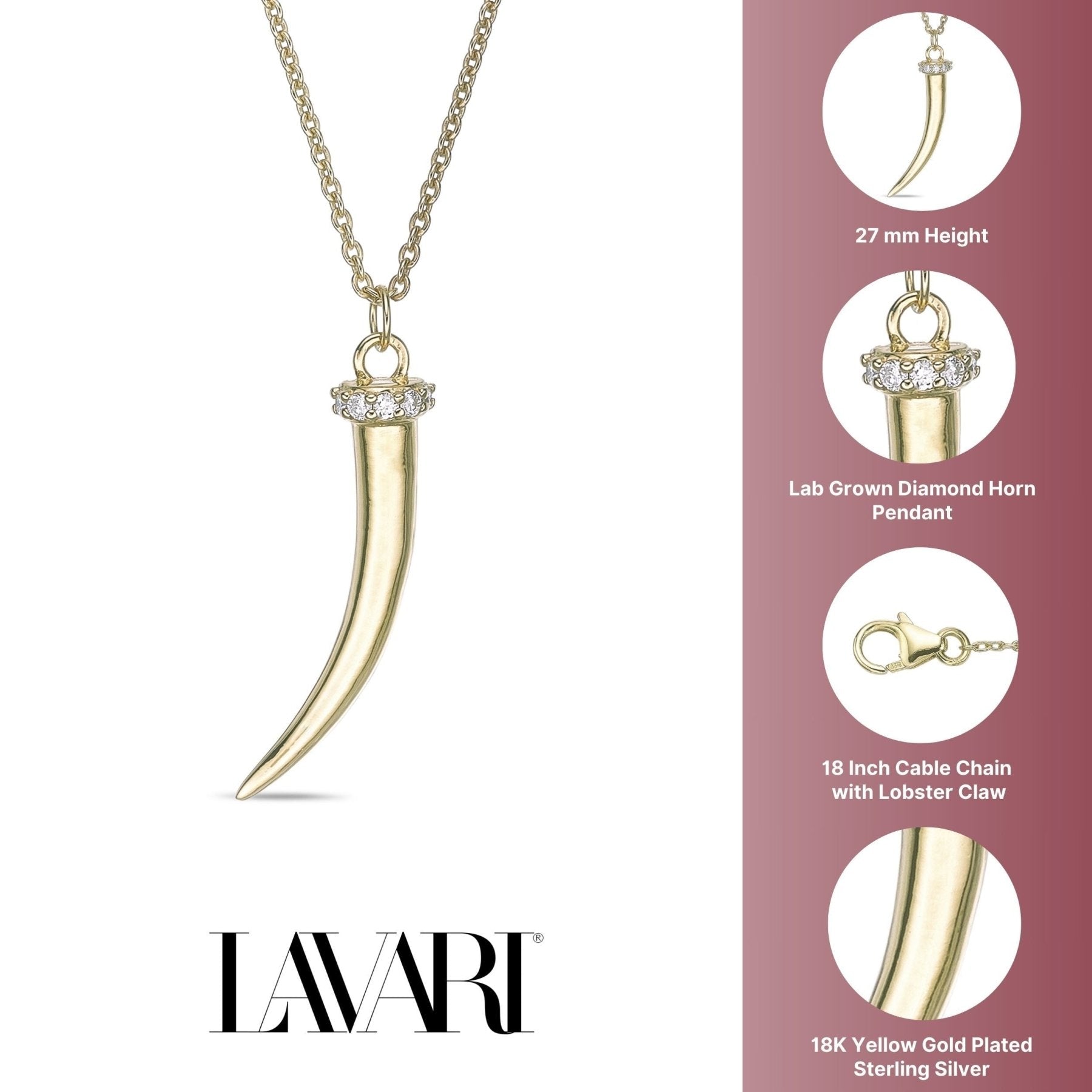 Horn Necklace Pendant