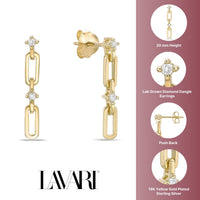 Paperclip Chain Dangle earrings