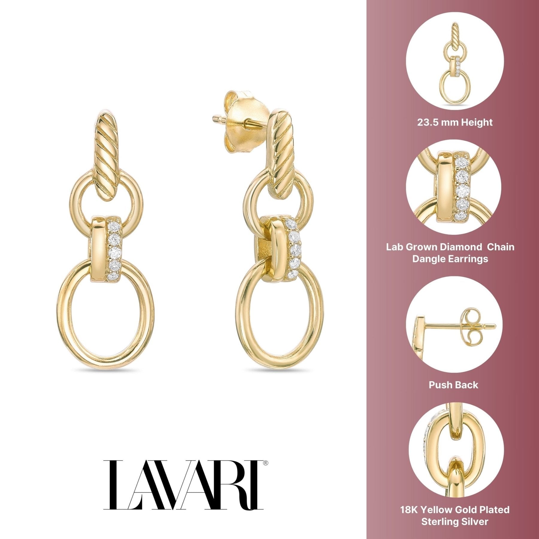 Linked Dangle Earring