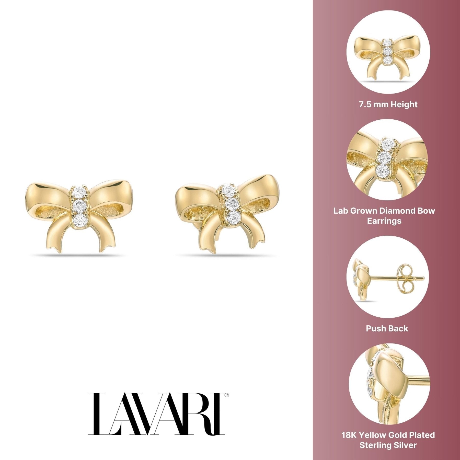 Bow Stud Earrings