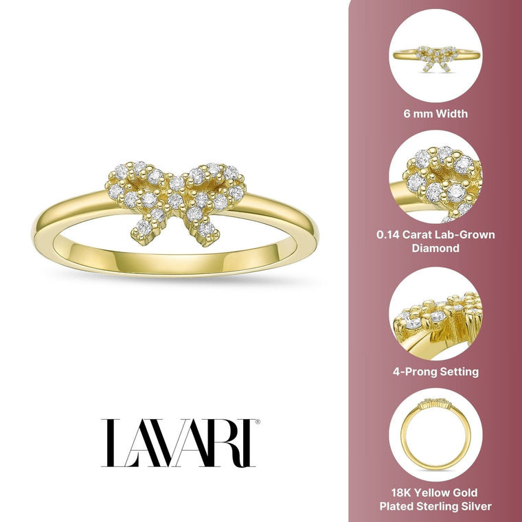 Lab Grown Diamond Bow Ring