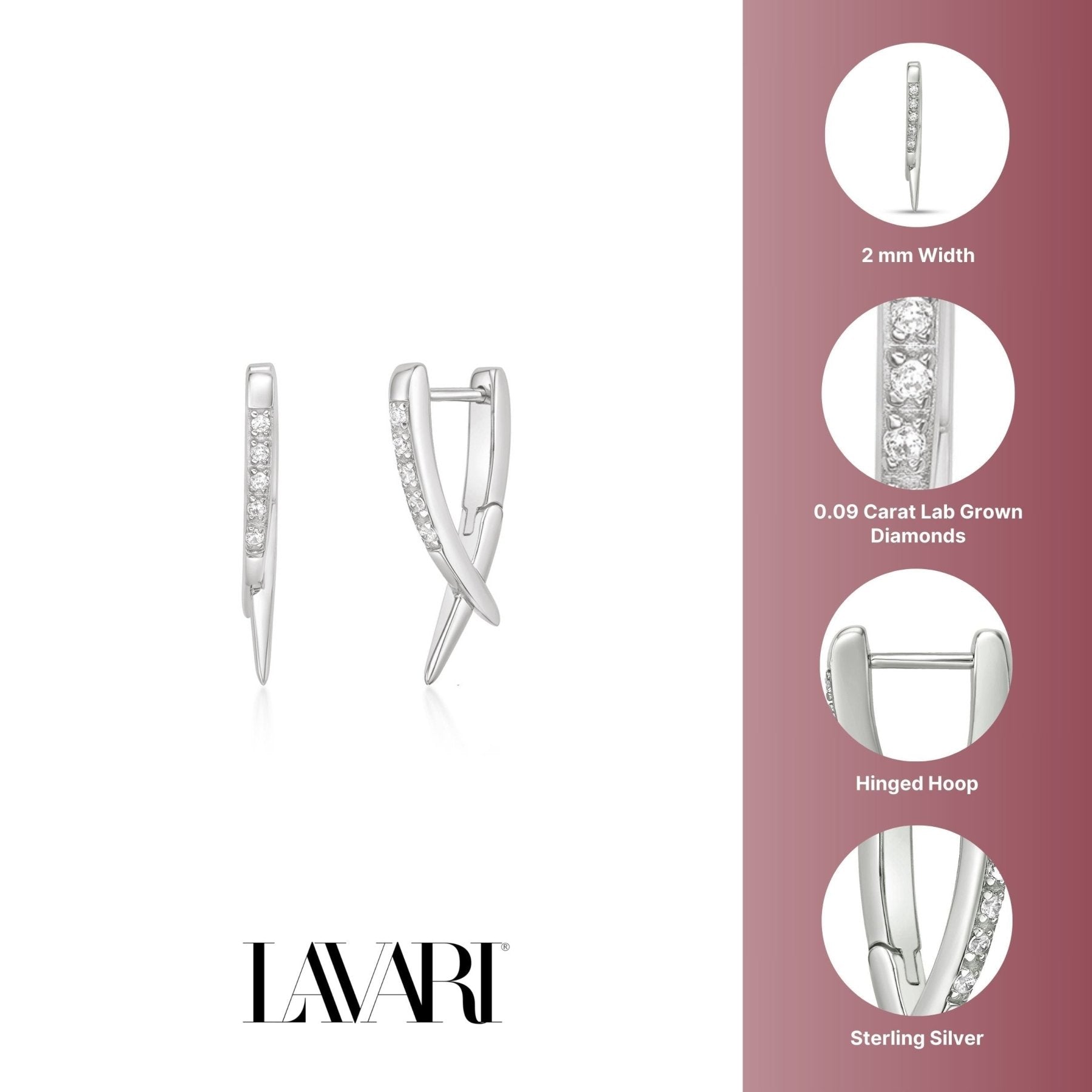 Lab Grown Diamond Spike Earrings