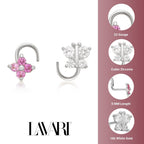 22 G (0.6 mm) Curve Nose Ring in 14K White Gold