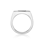 Men's Black Onyx Ring in Sterling Silver