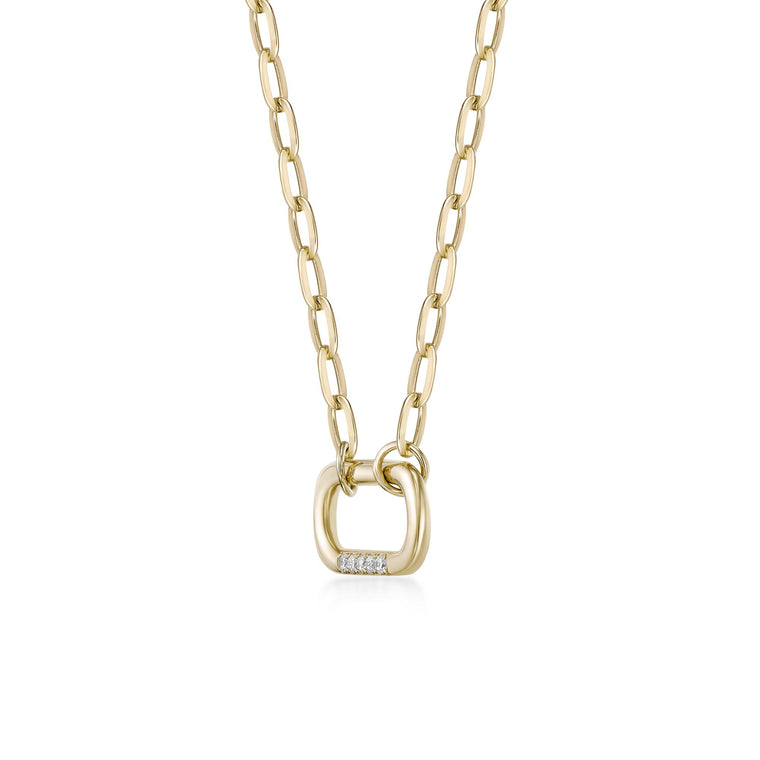 Carabiner Paperclip Necklace