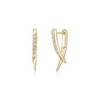 Lab Grown Diamond Spike Earrings