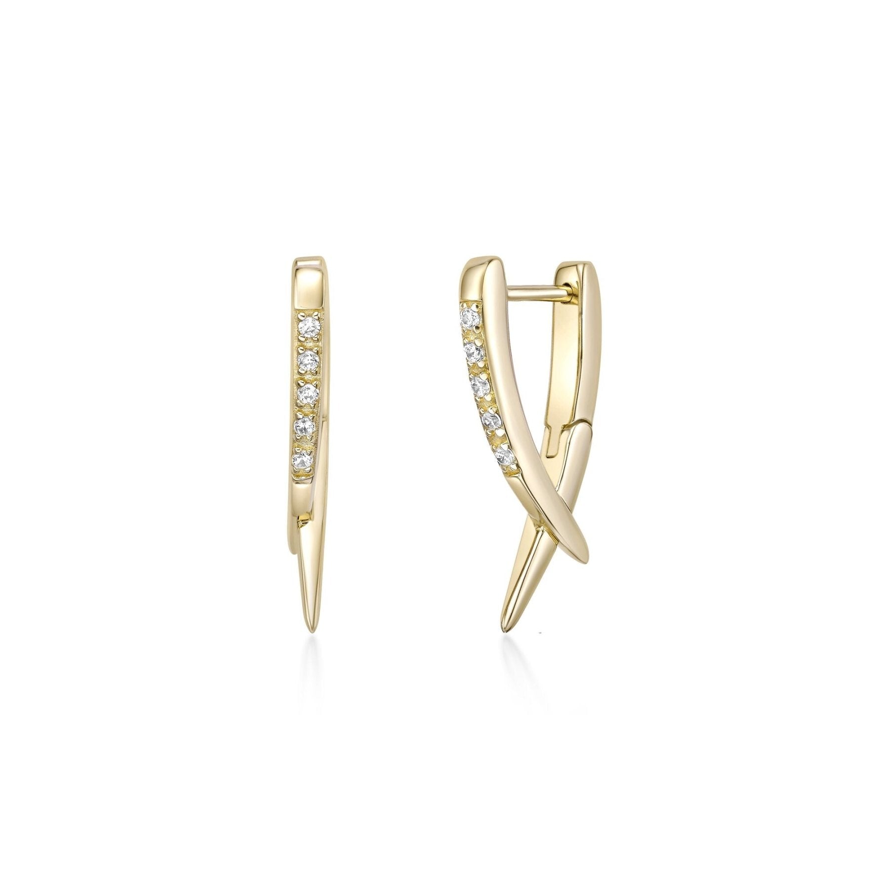 Lab Grown Diamond Spike Earrings