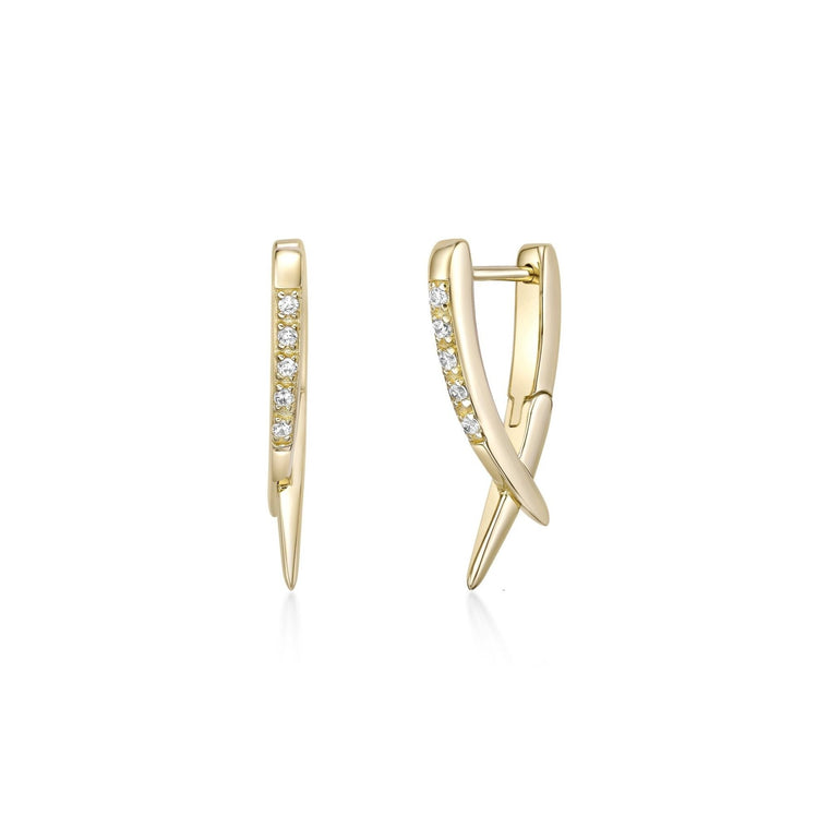 Lab Grown Diamond Spike Earrings