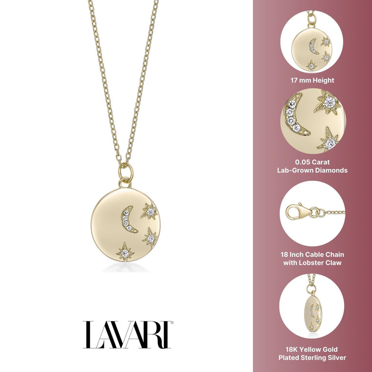 Astrological Circle Pendant Necklace