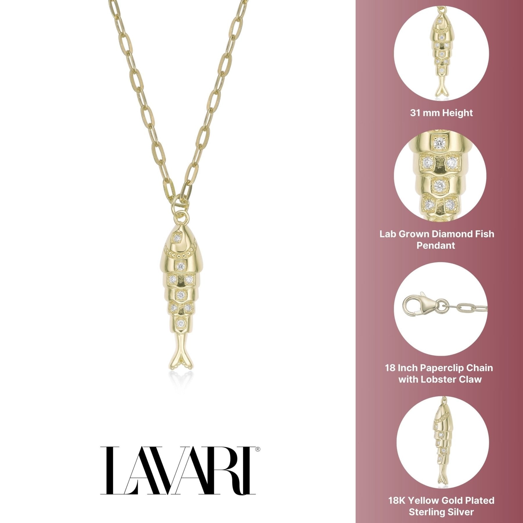 Fish Pendant Necklace