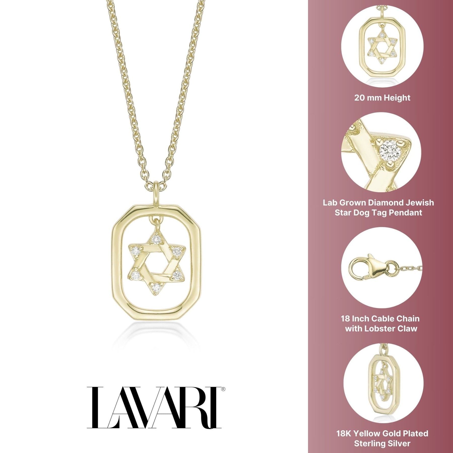 Star of David Pendant Necklace