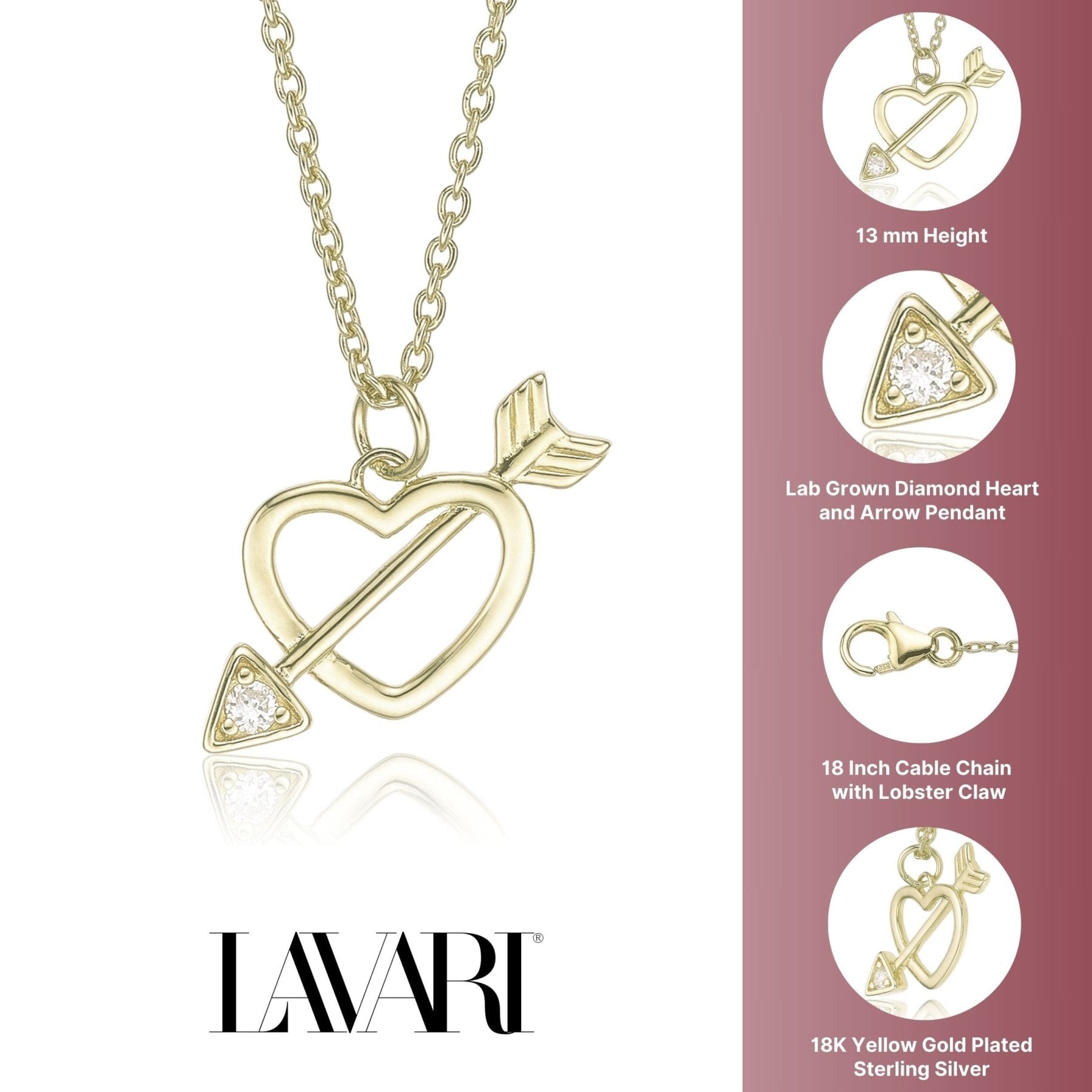 Heart and Arrow Necklace