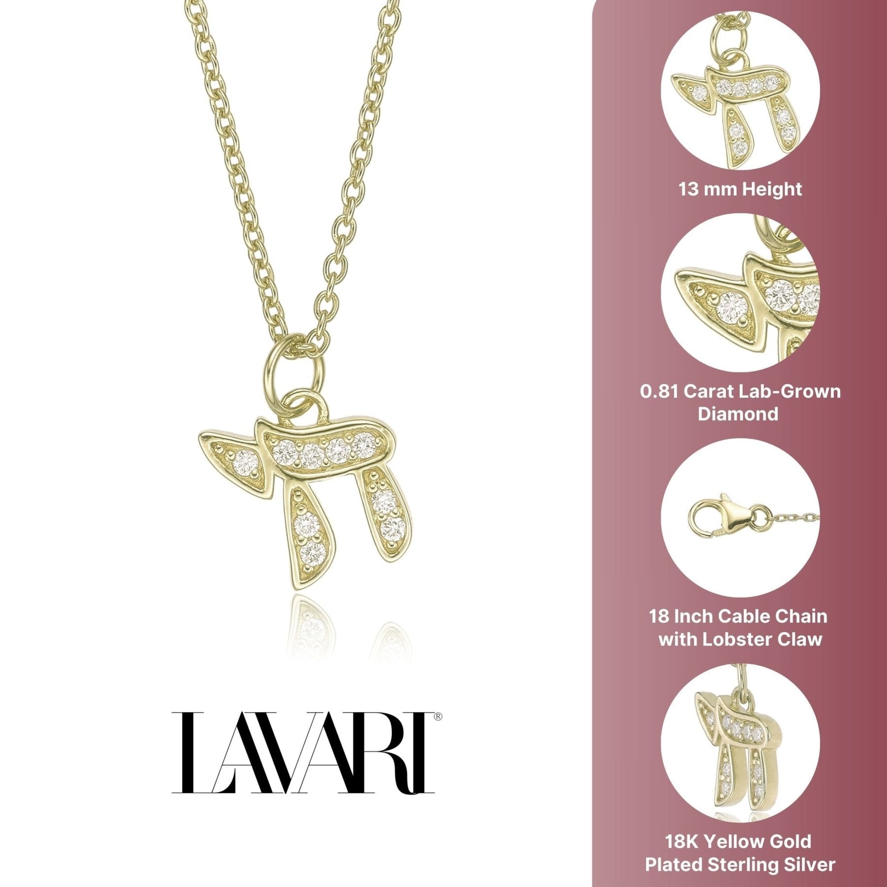 Chai Necklace Pendant