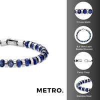 Beaded Bracelet in Stainless Steel