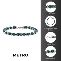 Beaded Bracelet in Stainless Steel
