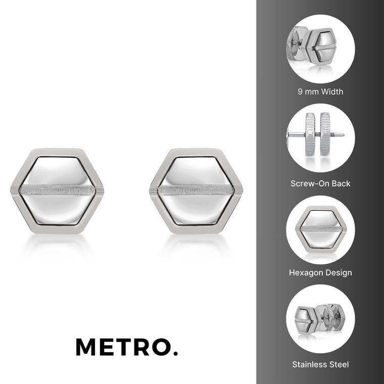 Stud Earring in Stainless Steel