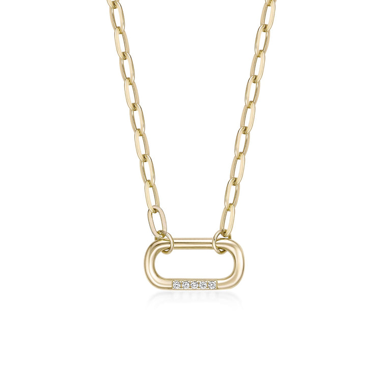 Carabiner Paperclip Necklace