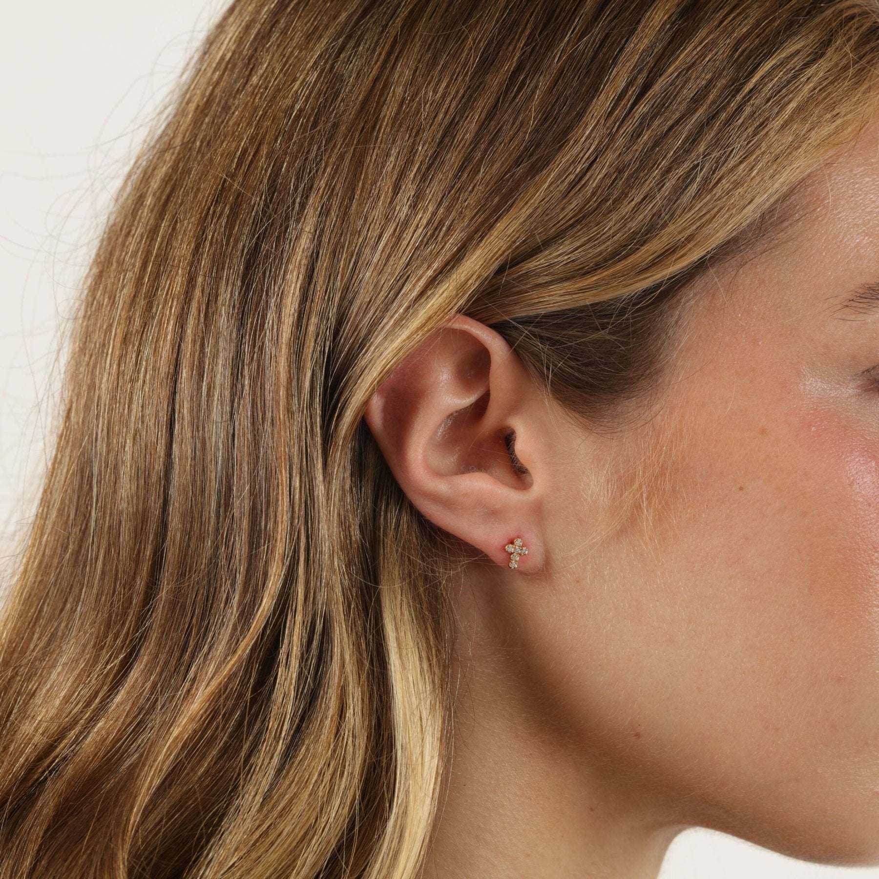 Cross Stud Earrings