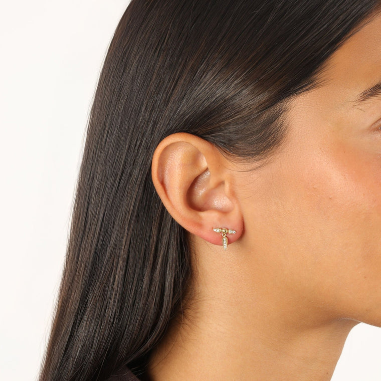 Lab Grown Diamond Spike Dangle Earring