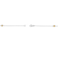 Birthstone Station Bracelet in Sterling Silver