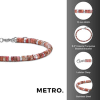Beaded Bracelet in Stainless Steel