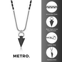 Triangle Drop Necklace in Stainless Steel
