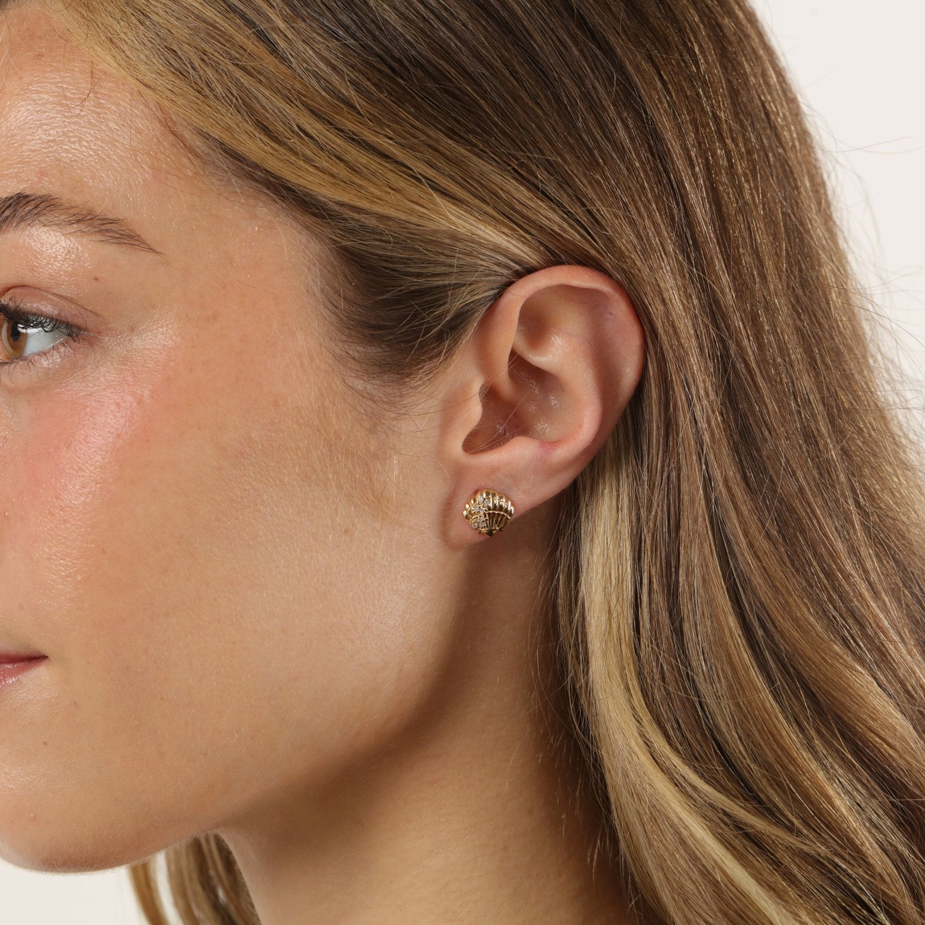 Shell Stud Earrings