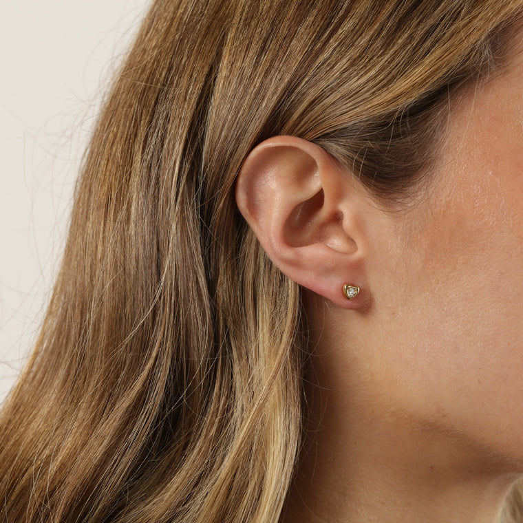 Heart Stud Earrings