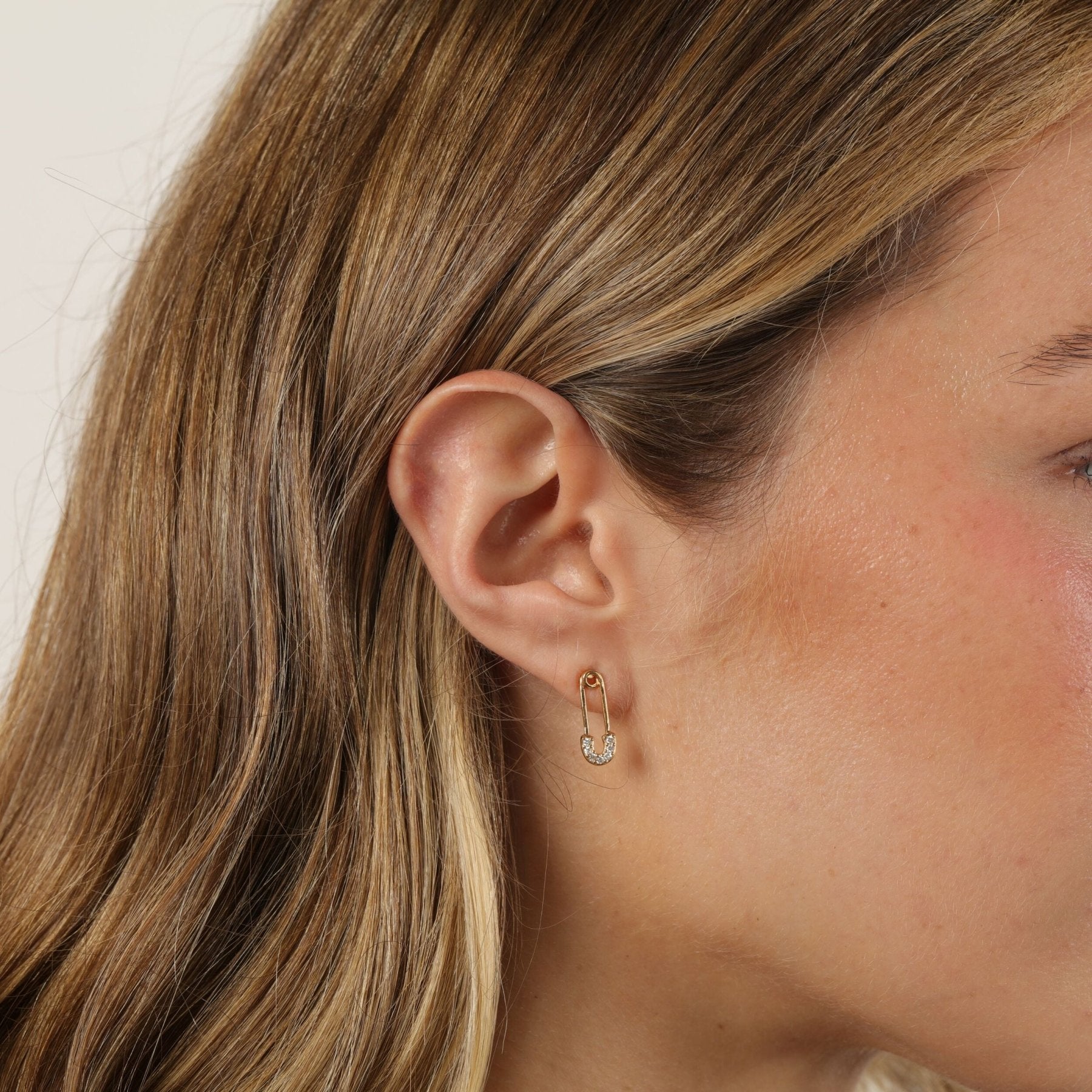 Paperclip Stud Earrings